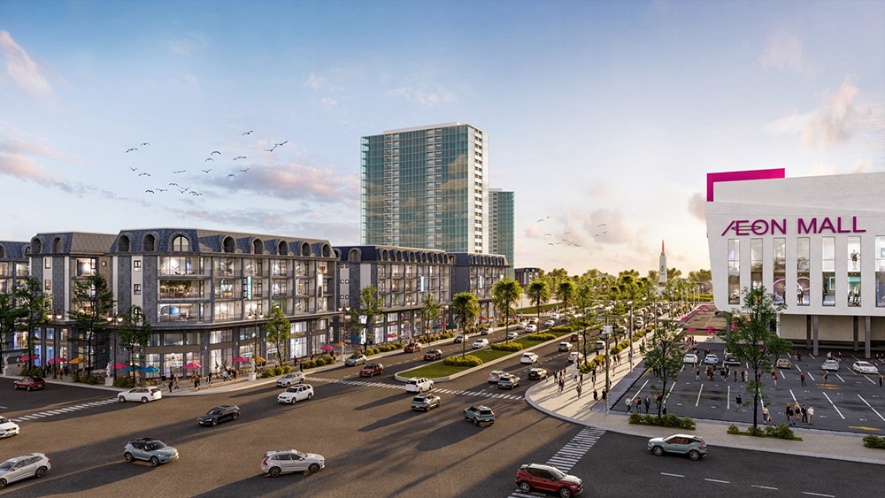 Shophouse An Cựu Galleria nằm liền kề Aeon Mall Huế - trung tâm thương mại lớn nhất miền Trung, nhờ đó thu hút dòng khách dồi dào và ổn định quanh năm