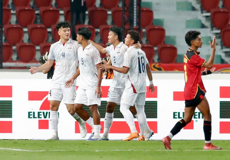 Video bóng đá U22 Thái Lan - U22 Timor Leste: Đỉnh cao hat-trick, hủy diệt "set tennis" (SEA Games 33) - 2