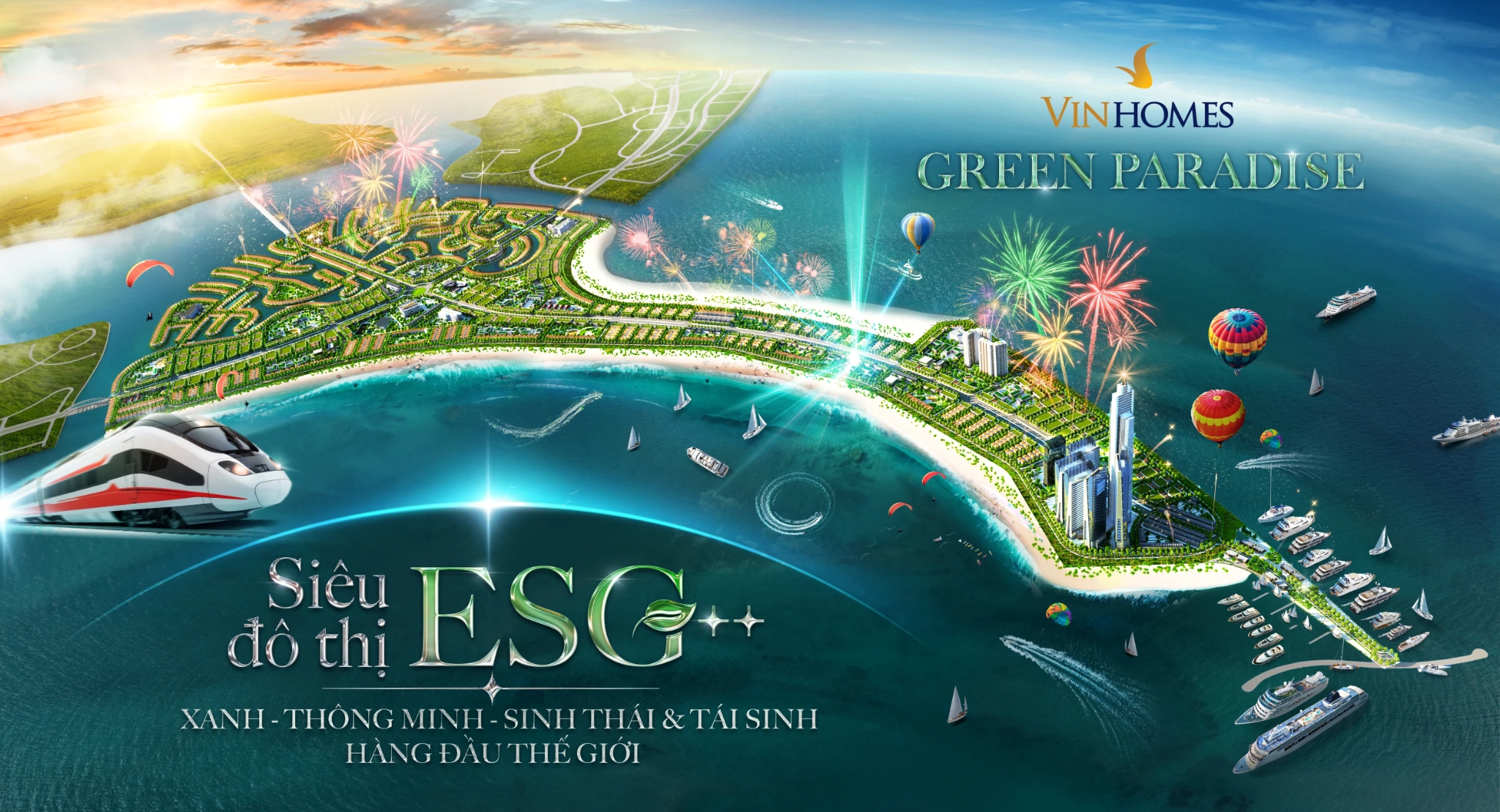 Vinhomes Green Paradise - siêu đô thị ESG++ đầu tiên và duy nhất tại Việt Nam
