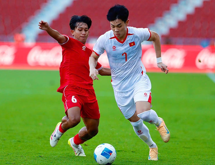 U22 Việt Nam đấu U22 Lào: Đình Bắc lập cú đúp đẳng cấp, solo đẹp như mơ - 13