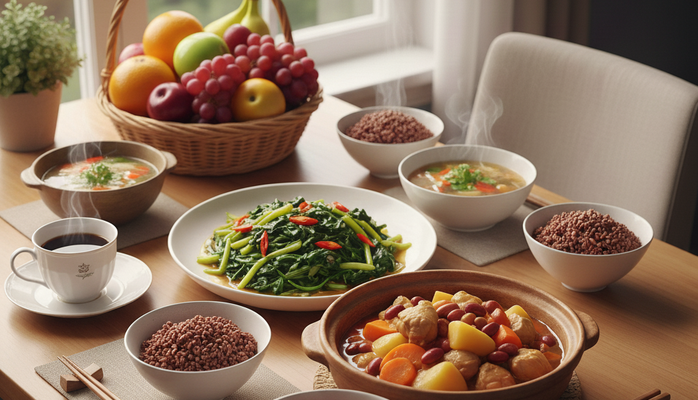 Tiêu thụ nhiều thực phẩm giàu polyphenol giúp kiểm soát huyết áp, cholesterol dễ dàng hơn - Minh họa AI: Thu Anh