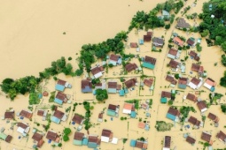 Điều đặc biệt ở nơi lũ đến cả làng nổi theo con nước