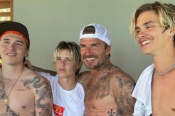 Cruz Beckham đăng lại ảnh thân thiết bên anh trai Brooklyn