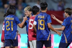 Trực tiếp bóng đá ĐT nữ Thái Lan - Indonesia: Bàn thứ 8 rực rỡ (SEA Games)