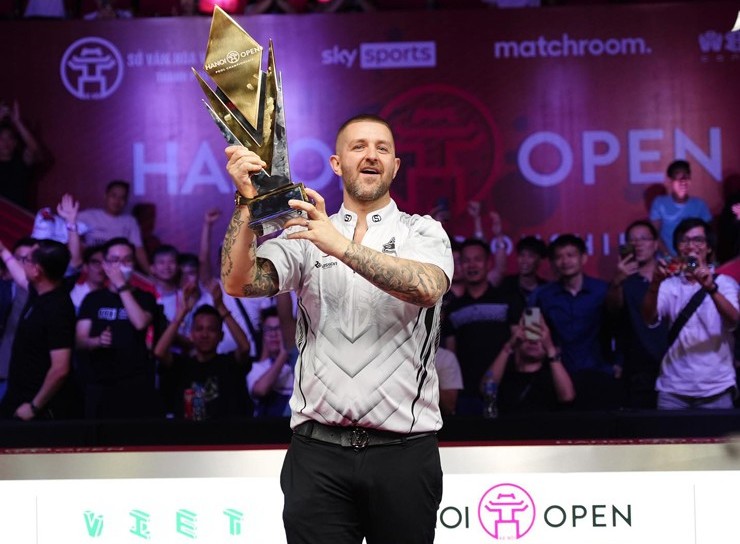 Jayson Shaw là nhà vô địch bi-a Hà Nội Open 2023