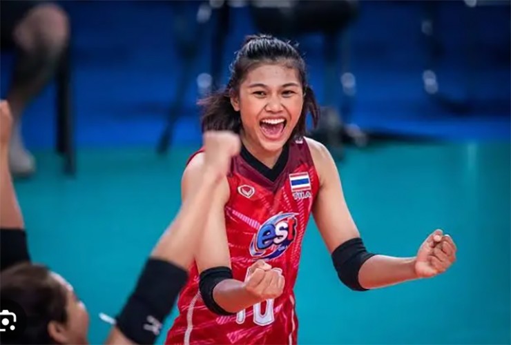 Pimpichaya Kokram là đối chuyền duy nhất của Thái Lan tại SEA Games 33