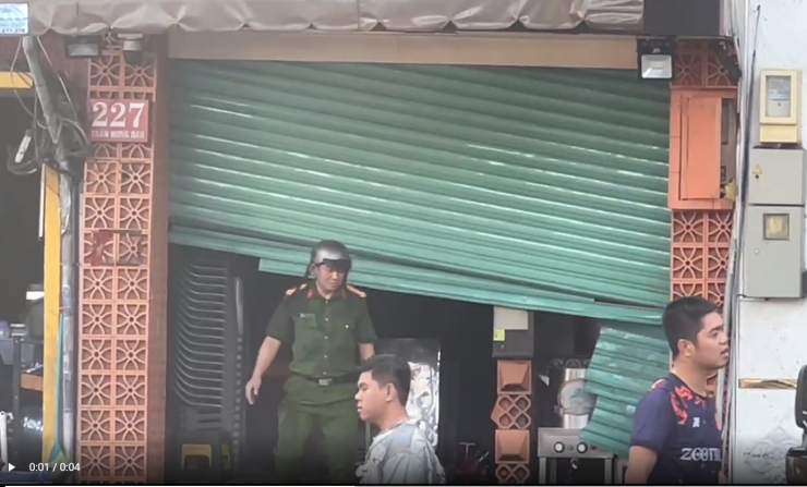 Hình ảnh quán ăn sau vụ cháy.