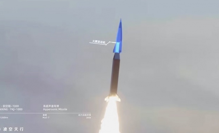 Tên lửa giá rẻ của Trung Quốc. Ảnh: Lingkong Tianxing