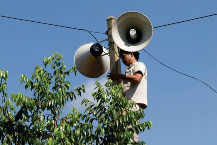 Được biết, xã Trung Lộc gộp từ 4 xã cũ nên có nhiều cụm loa phát thanh. (ảnh minh họa).