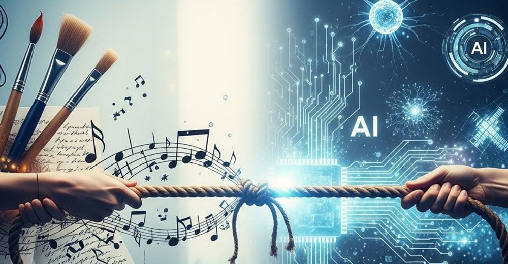 Bản quyền dữ liệu mà AI sử dụng, đang gây nhiều tranh cãi. (Ảnh minh họa)