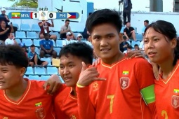 Video bóng đá ĐT nữ Myanmar - Philippines: Vỡ òa phút 89 (SEA Games)