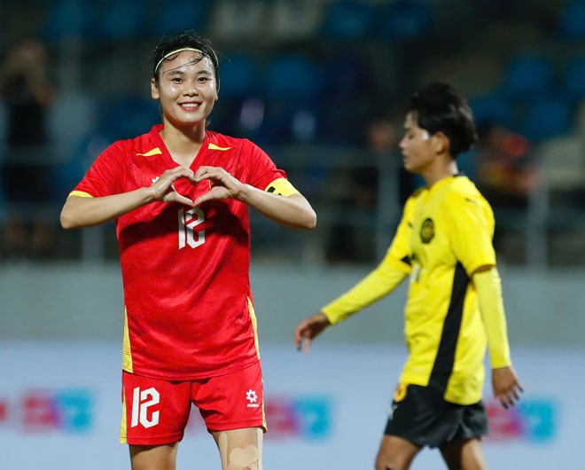 Trực tiếp bóng đá ĐT nữ Việt Nam - Malaysia: Không có bàn thứ 8 (SEA Games) (Hết giờ) - 5