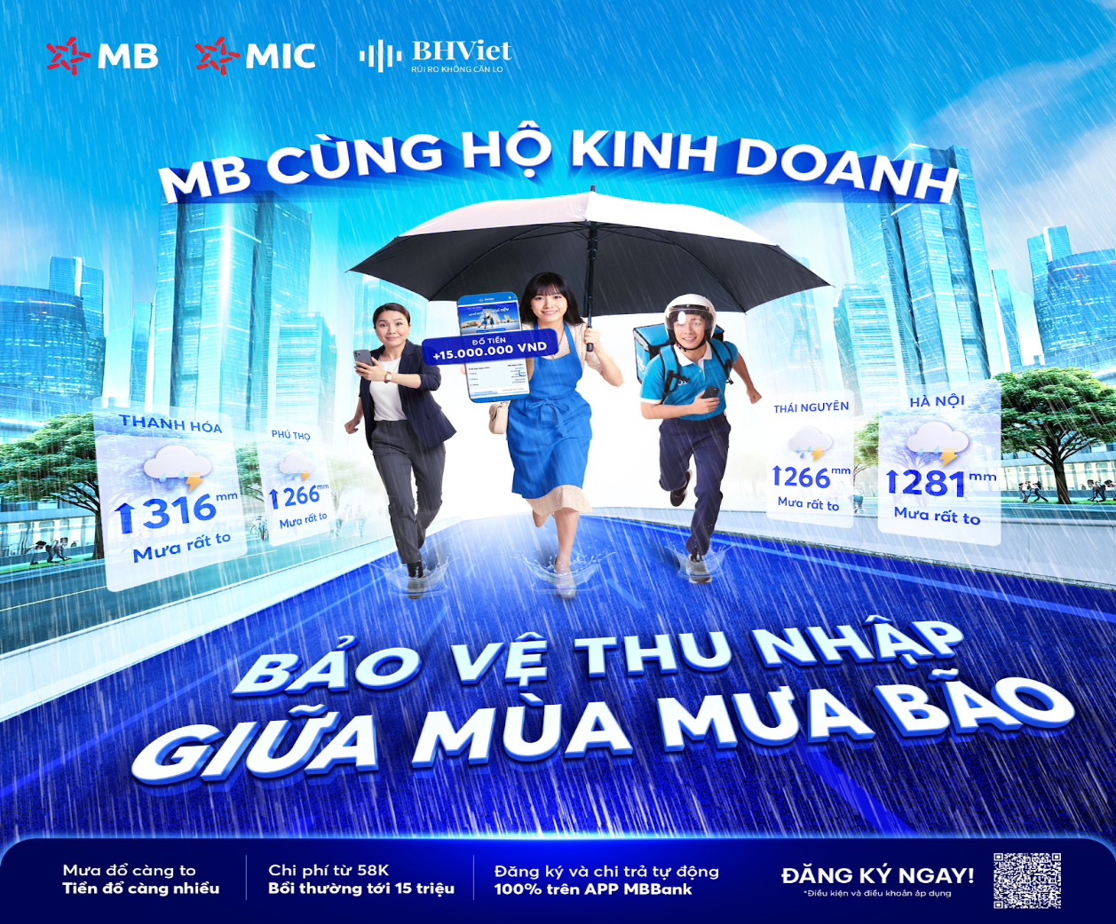 MB đã tích hợp hoàn toàn quy trình đăng ký và quản lý bảo hiểm trên ứng dụng MBBank