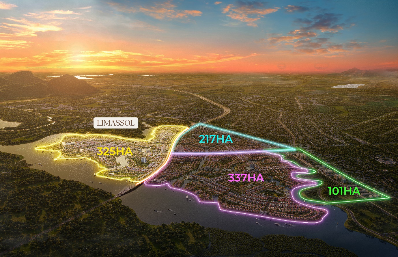 Quy hoạch 4 phân khu tạo nên siêu đô thị đảo Gold Coast Vũng Tàu