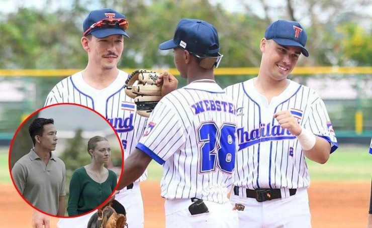 Joe Daru thi đấu tại SEA Games 33 và khi anh đóng cùng diễn viên Amanda Seyfried (ảnh nhỏ)