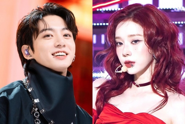 Jungkook và Winter (phải).