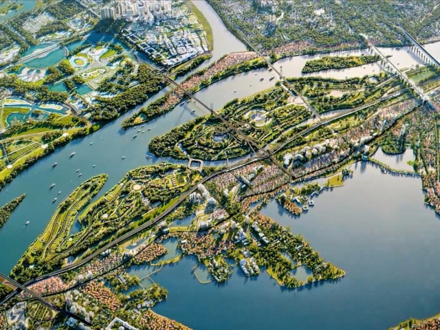 Diện mạo trục cảnh quan đại lộ sông Hồng trong tương lai