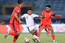 Trực tiếp bóng đá U22 Singapore - U22 Timor Leste: Những phút cuối kịch tính (SEA Games 33) (Hết giờ)