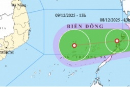 Áp thấp nhiệt đới giật cấp 8 sắp vào Biển Đông
