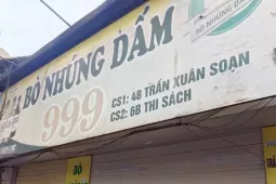 Hà Nội: Dừng hoạt động quán bò nhúng dấm bị khách tố có dòi