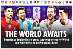 Bốc thăm chia bảng World Cup 2026: Báo Anh tái mặt, báo Tây Ban Nha lo đụng Argentina