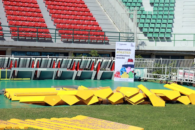 Sân&nbsp;Suphachalasai thường xuyên tổ chức điền kinh