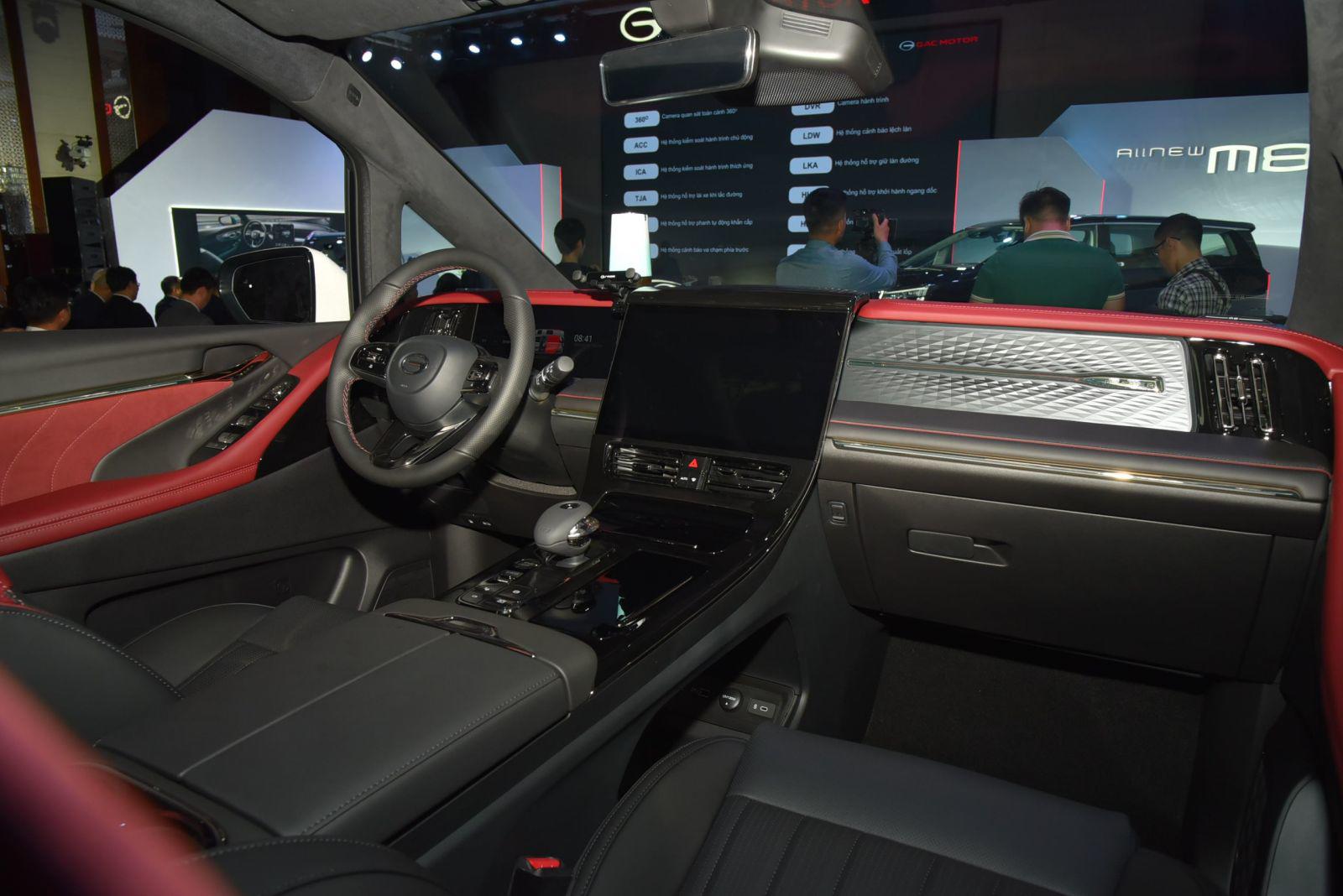 Thiết kế nội thất của GAC All-New M8 toát lên sự tinh tế.