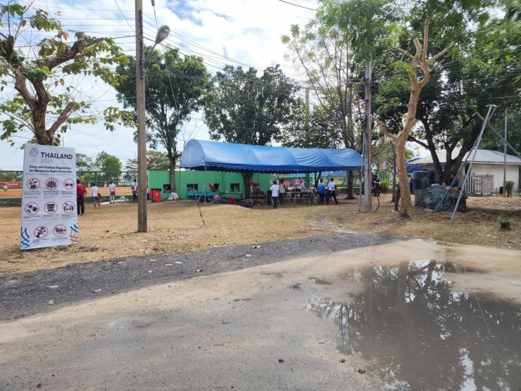 Khung cảnh ở địa điểm tổ chức môn bóng chày SEA Games 33.