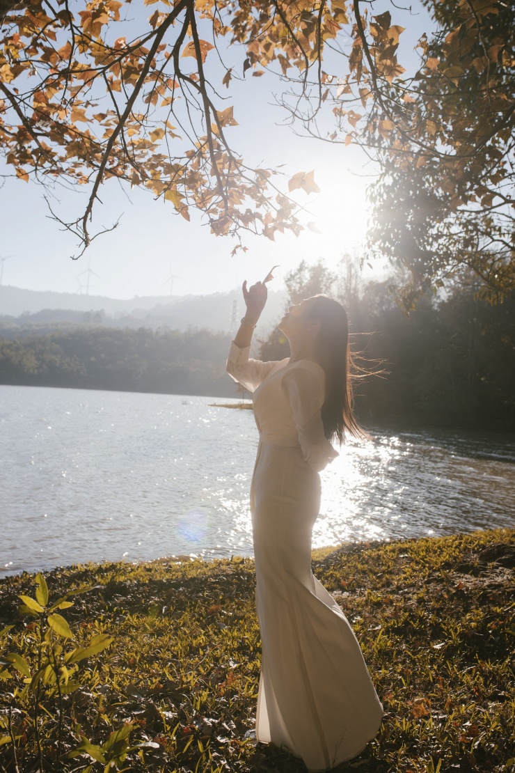 Cảnh sắc khu rừng được ví von đẹp như mùa thay lá ở châu Âu. Ảnh: Huy Võ