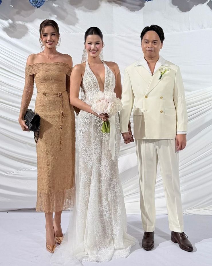 Vợ chồng Khánh Vân và dàn hoa hậu dự cưới Hương Ly - 3