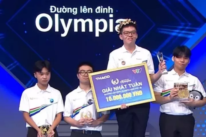 Nam sinh Đồng Nai toàn thắng, giành vòng nguyệt quế Đường lên đỉnh Olympia