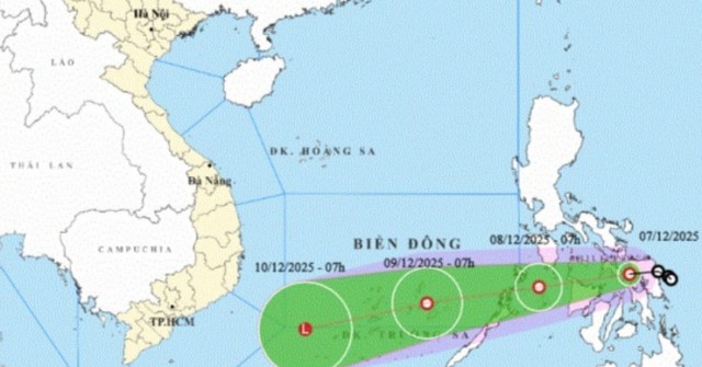 Áp thấp nhiệt đới vào Biển Đông trong hôm nay, ...