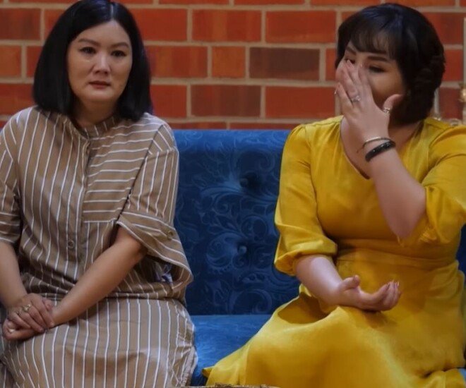 Chị Trang chia sẻ câu chuyện của mình trong chương trình Người thứ 3.