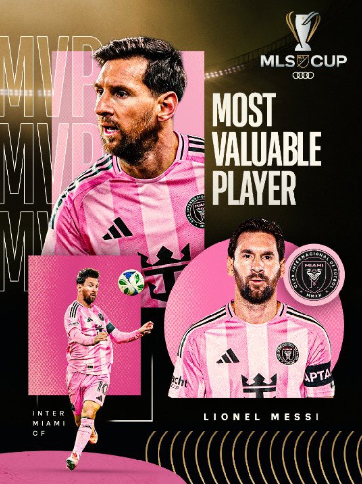Messi được vinh danh là Cầu thủ xuất sắc nhất MLS Cup