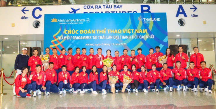 Đoàn thể thao Việt Nam tới Thái Lan chuẩn bị cho hành trình tại SEA Games 33