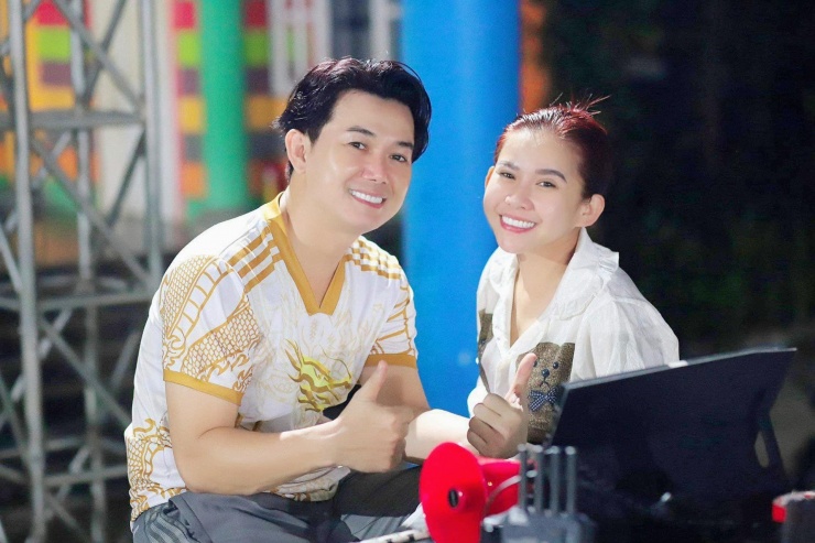 Bình Tinh và Thái Vinh có mối quan hệ khăng khít trong công việc lẫn đời thường. Ảnh: FBNV