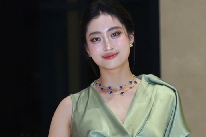 Lương Thùy Linh bị chê trang phục đi ăn cưới