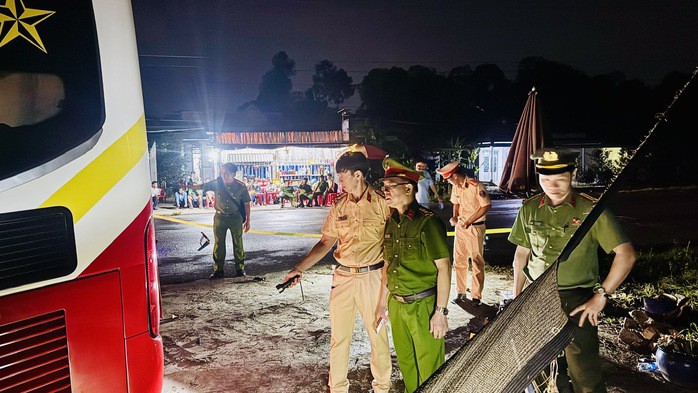 Hiện trường lúc xảy ra vụ tai nạn