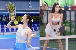 Siêu mẫu Lê Thu An thắng 15-0 vô địch pickleball, Phương Liên khoe dáng nóng bỏng