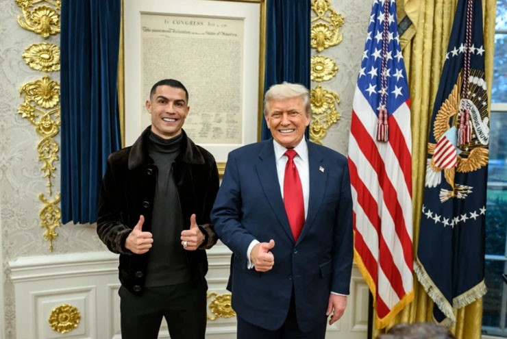 Cuộc gặp gỡ lịch sử giữa Tổng thống Trump và Ronaldo