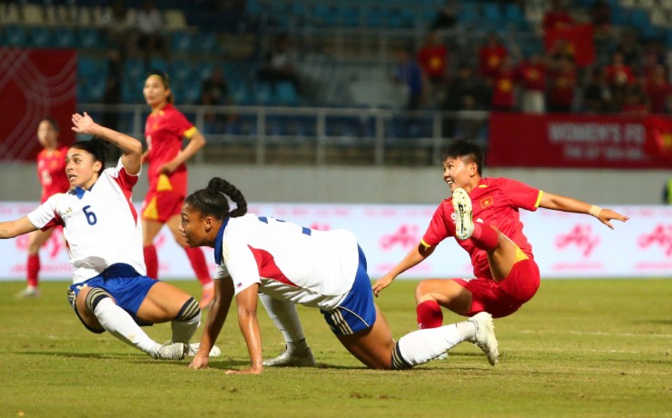 Trực tiếp bóng đá ĐT nữ Việt Nam - Philippines: Thủng lưới phút bù giờ (SEA Games) (Hết giờ) - 3