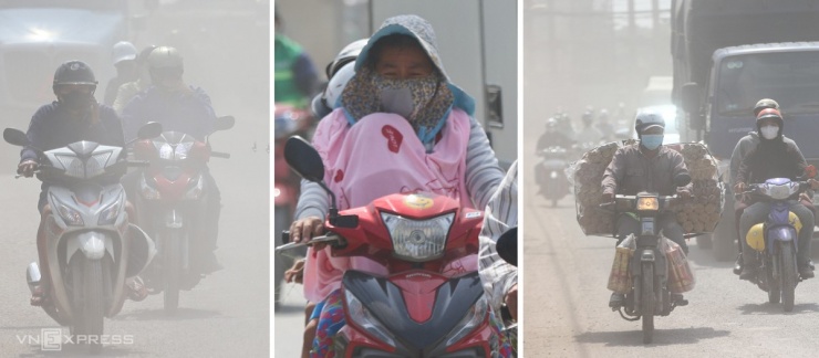 Bụi mịt mù trên đường gần công trường Vành đai 3 TP HCM - 2