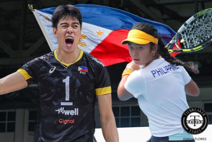 Tay vợt nữ gợi cảm cầm cờ cho Philippines ở SEA Games 33 - 3