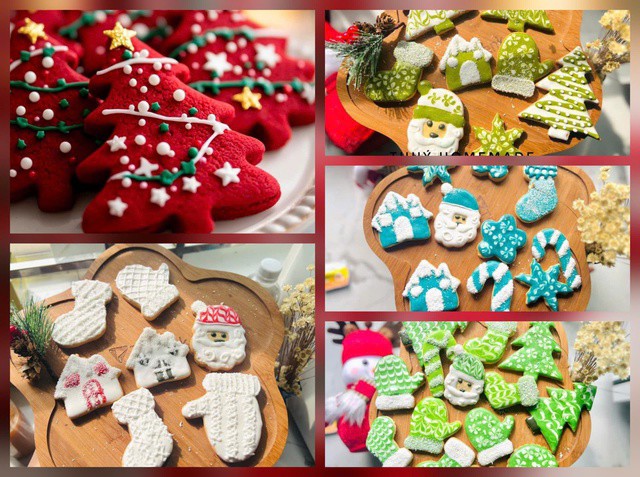 Socola hay bánh quy chủ đề Noel cũng luôn có sức hút. Ảnh: Vũ Thúy.