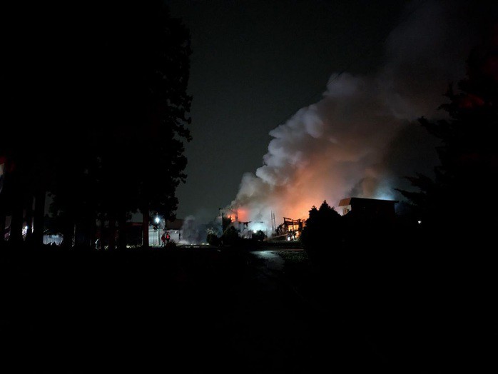 Cháy ở Kōhata, TP Aomori. Ảnh: ntv.co.jp