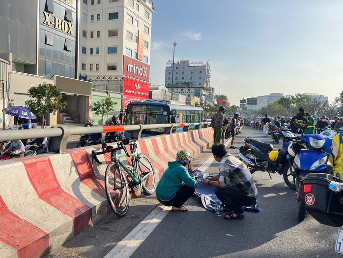 Hiện trường vụ tai nạn.