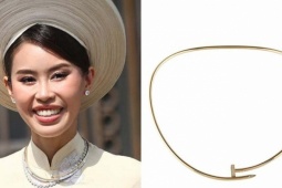 Bộ kiềng cưới hơn 4 tỷ đồng của con gái &#39;vua hàng hiệu&#39; Johnathan Hạnh Nguyễn