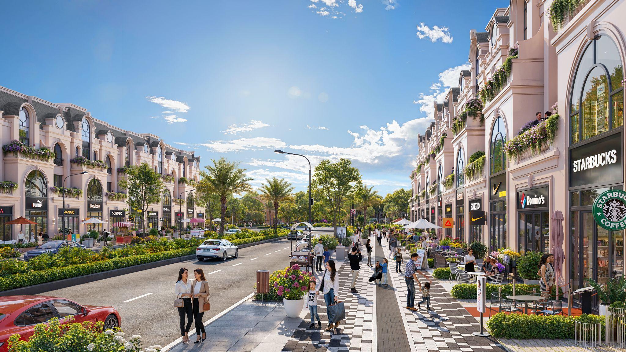 Nhịp sống hiện hữu, từ phố thương mại đến công viên là yếu tố then chốt tạo giá trị bền vững cho Centrix City Đại Phúc.