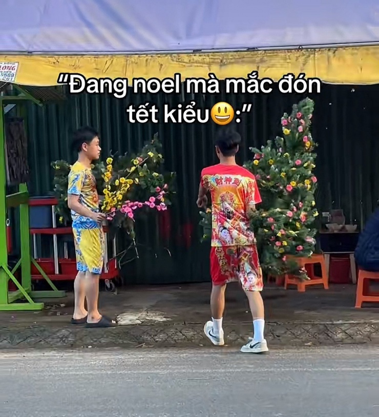 Giáng sinh chưa qua nhưng đã nôn nao đến Tết. Nguồn: @25062003nnnn