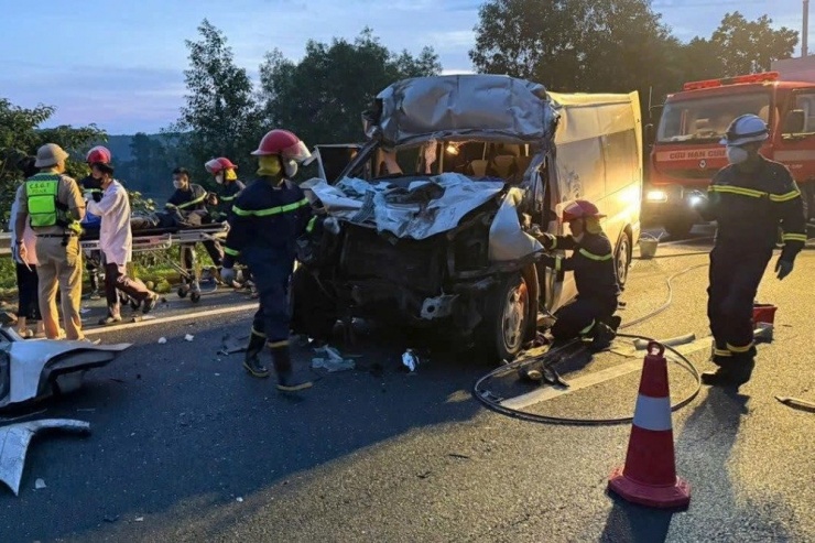 Hiện trường vụ tai nạn. Ảnh: N.X